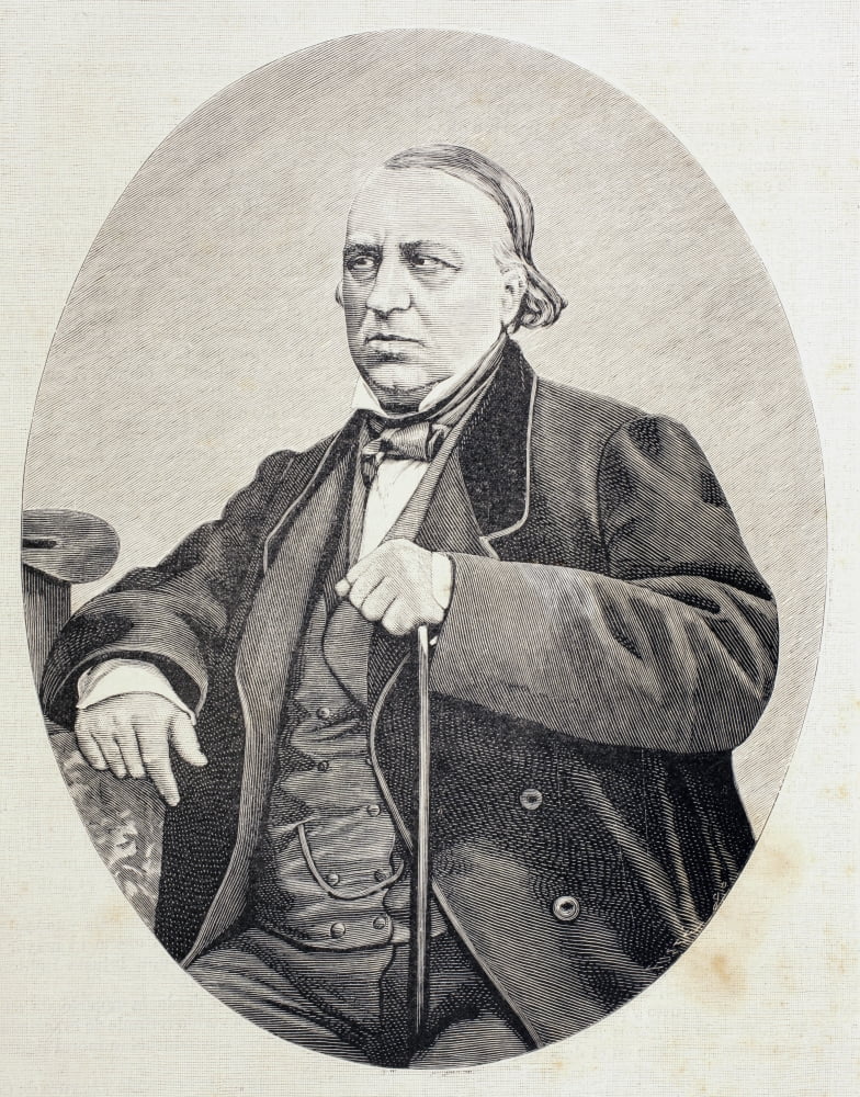 Antonio Bergnes De Las Casas 1801 - 1879 Spanish Scholar And Rector Of Barcelona University From El Mundo Ilustrado Published Barcelona 1880 Canvas Art - Ken Welsh Design Pics (26 x 32)