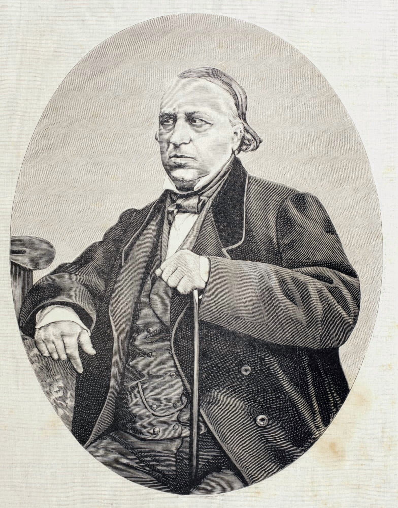 Antonio Bergnes De Las Casas 1801 - 1879 Spanish Scholar And Rector Of Barcelona University From El Mundo Ilustrado Published Barcelona 1880 Canvas Art - Ken Welsh Design Pics (13 x 16)