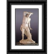 Antonio Canova 2x Matted 18x24 Black Ornate Framed Art Print Cain