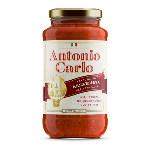 Antonio Carlo Gourmet Marinara Sauce Arrabbiata 24 oz, Pack of 6