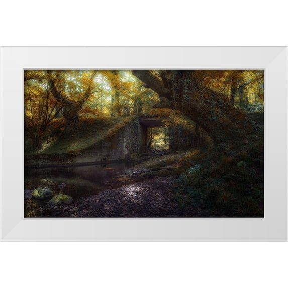 Antonio Cobo, Marco 14x10 White Modern Wood Framed Museum Art Print Titled - Ucieda