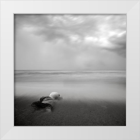 Antonio Cobo, Marco 26x26 White Modern Wood Framed Museum Art Print Titled - The Rock