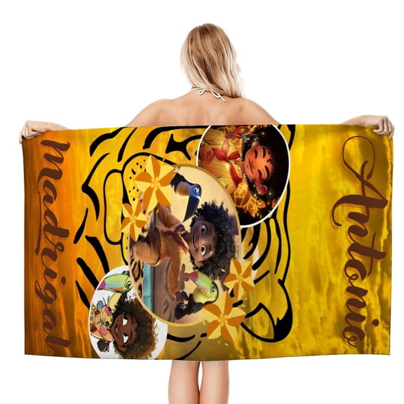 Antonio Encanto Beach Quick Drying Towel, soft, quick-drying, sand-resistant, designed for beach lovers and travelers alike.size 30.7x59in (78x150cm)