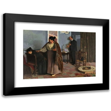 Antonio Fillol Granell 14x11 Black Modern Framed Museum Art Print Titled - The Human Beast (1897)