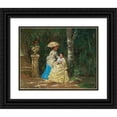 thumbnail image 1 of Antonio García Mencía 14x12 Black Ornate Wood Framed Double Matted Museum Art Print Titled: The Letter, 1 of 5