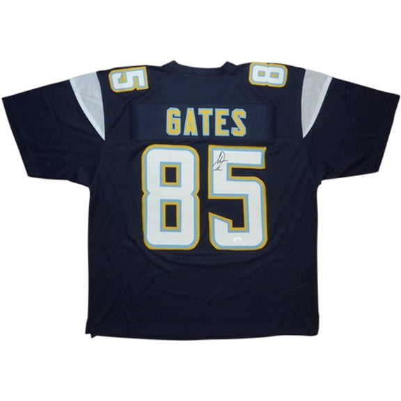 Antonio Gates Autographed San Diego (Navy Blue #85) Custom Jersey - JSA