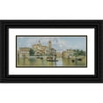 thumbnail image 1 of Antonio María de Reyna Manescau 24x12 Black Ornate Framed Double Matted Museum Art Print Titled: San Geremia and the Palazzo Labia from the Grand Canal, 1 of 5