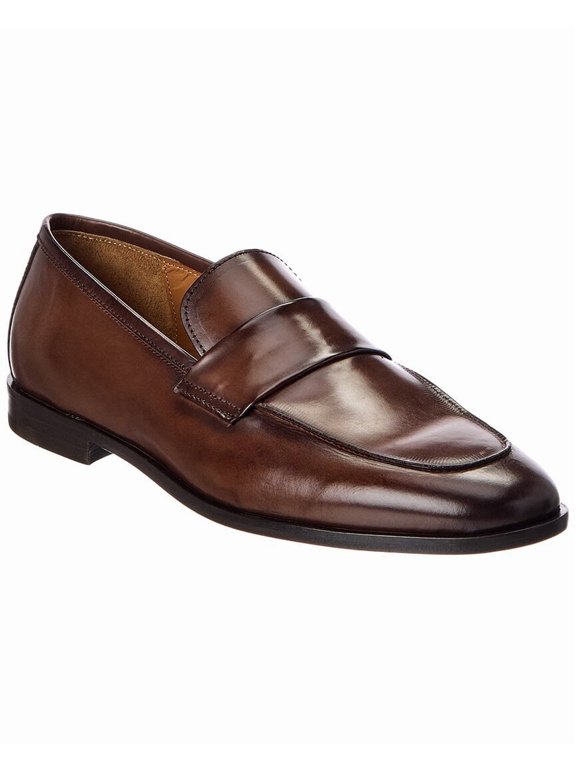 Leather Loafer, 45, Brown