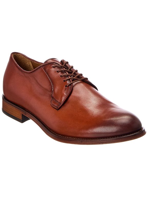 Leather Oxford, 43, Brown