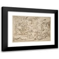 thumbnail image 1 of Antonio Molinari 18x14 Black Modern Framed Museum Art Print Titled - The Pregnancy of Callisto Discovered by Diana (1612-66), 1 of 5
