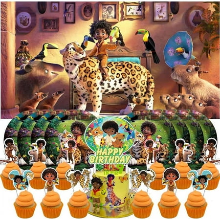 Antonio Party Supplies Birthday Decorations Plates Kids Cake Toppers Set Decor
