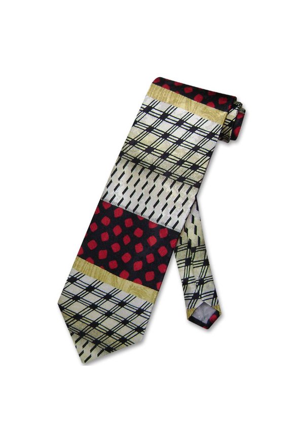 SILK NeckTie Made in ITALY Geometric Design Men's Neck Tie #5728-3