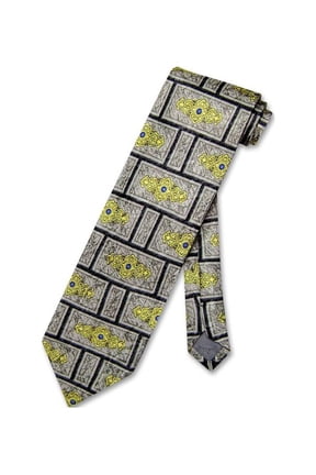 SILK NeckTie Made in ITALY Geometric Design Men's Neck Tie #5826-2