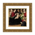 thumbnail image 1 of Antonio Rimpatta 20x21 Gold Ornate Framed and Double Matted Museum Art Print Titled - The Holy Family with Four Saints and a Female Donor (1510), 1 of 4