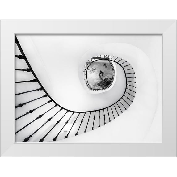 Antonio Trivino, Jose 14x11 White Modern Wood Framed Museum Art Print Titled - La Escalera