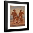 thumbnail image 1 of Antonio Zeno Shindler 11x14 Black Modern Framed Museum Art Print Titled - Marquesan Men (ca. 1893), 1 of 5