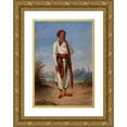 thumbnail image 1 of Antonio Zeno Shindler 11x14 Gold Ornate Wood Frame and Double Matted Museum Art Print Titled - Hindu Man (ca. 1893), 1 of 4