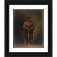 thumbnail image 1 of Antonio Zeno Shindler 15x18 Black Ornate Wood Framed Double Matted Museum Art Print Titled - Chunka-Ah-Luta (Red Dog) (ca. 1887), 1 of 5