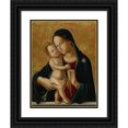 thumbnail image 1 of Antonio di Benedetto Aquilio 12x14 Black Ornate Wood Framed Double Matted Museum Art Print Titled: Madonna and Child, 1 of 5