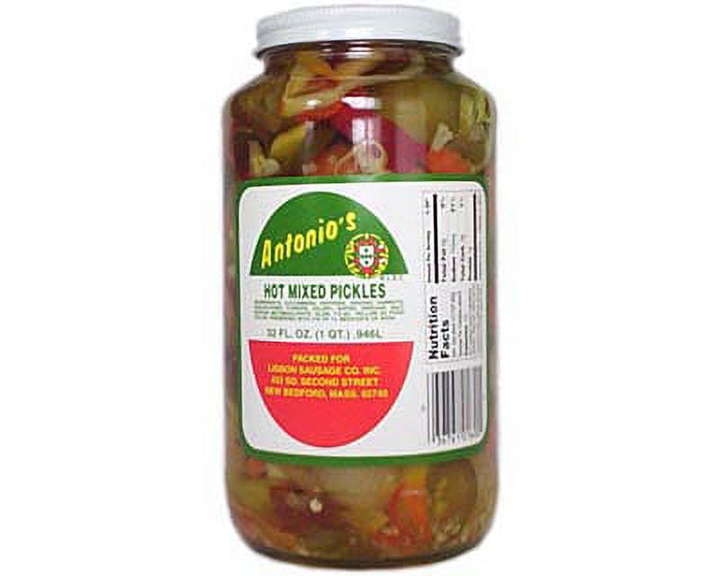 Antonios Antonios Hot Mixed Pickles, 32 oz