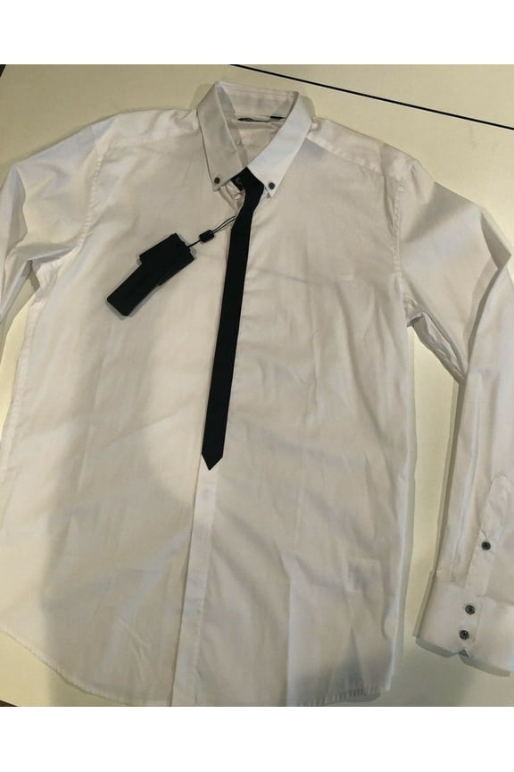 Movie Star Long Sleeve Dress Shirt 52 XL Bianco