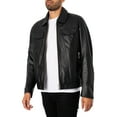 thumbnail image 1 of Antony Morato Pocket Slim Fit Leather Jacket, Black, 1 of 9