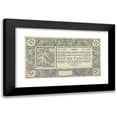 thumbnail image 1 of Antoon Derkinderen 14x10 Black Modern Framed Museum Art Print Titled - Design for Banknote of 25 Guilders (1912), 1 of 5