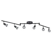Antoten 45.5-Inch 6-Light Black Gimbal Head Track Lighting Set, Corded Electric
