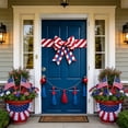 thumbnail image 1 of Antqov 4th of July Door Cover 35x73" Patriotic Front Door Cover US Flag Memorial Day Decoration Independence Day Large Hanging Door Covers Banner for Outdoor Porch Party Home Decor, 1 of 6