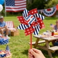 thumbnail image 1 of Antqov 4th of July Pinwheels, 10PCS Red White & Blue 4th of July Decorations US Flag Pinwheel, Independence Day Patriotic Garden Wind Spinners for Outdoor Yard Party Home Travel Supplies, 1 of 6