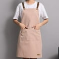 thumbnail image 1 of Antqov Apron for Women with Pockets, Washable Solid Colors Cooking Kitchen Aprons Adjustable Waterproof Chef Aprons for Kitchen, Garden, Cooking, Baking Supplies, 1 of 6