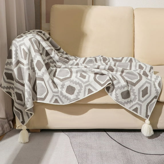 Antqov Bohemian Throw Blankets Cover, 47x31" Colorful Throw Blanket for Couch Sofa Chair Supplies, Soft Air Conditioner Bohemians Blankets Home Decor Gifts