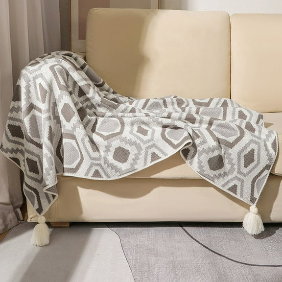 Antqov Bohemian Throw Blankets Cover, 47x31" Colorful Throw Blanket for Couch Sofa Chair Supplies, Soft Air Conditioner Bohemians Blankets Home Decor Gifts