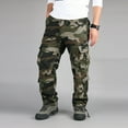 thumbnail image 1 of Antqov Cargo Pants for Men, Camouflage Zipper Straight Work Pants with Multiple Pockets, Outdoor Hiking Comfortable Waterproof Tactical Pants, 1 of 4