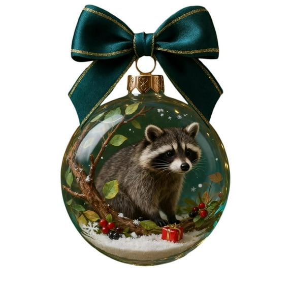 Antqov Christmas Balls Ornaments, Cat & Dog Xmas Crystal Glass Ball Hanging Decorations for Christmas Tree Ornaments, Home Holiday Party Decor (3.14 Inch)