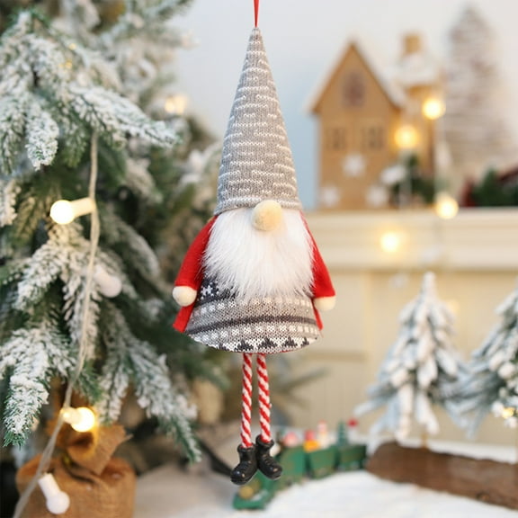 Antqov Christmas Decorations Cute Gnomes Christmas Ornament Faceless Doll Hanging Christmas Tree Decoration for Outdoor Home Party Holiday Decor