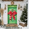 thumbnail image 1 of Antqov Christmas Door Cover 71x35" Christmas Front Door Banner Hanging Backdrop Christmas Decorations for Indoor Outdoor Holiday Party Decor Gifts, 1 of 9