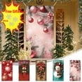 thumbnail image 1 of Antqov Christmas Door Cover Banners 35x71" Holiday Wall Front Door Cover Colorful Christmas Decorations for Indoor Outdoor Porch Entryway Party Home Decor, 1 of 7