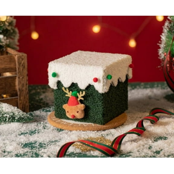 Antqov Holiday Gift Boxes Decorations, Holiday Gift Box Ornaments, Cute Xmas Gift Boxes Holiday Gifts for Grandkids, Candy Box for Home Holiday Gift Party Decor