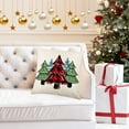 thumbnail image 1 of Antqov Christmas Pillow Covers 18x18" Christmas Decor Linen Pillowcase Colorful Christmas Tree Throw Pillows Winter Holiday Decorations Cushion Covers for Couch Home Sofa Decor, 1 of 6