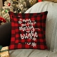 thumbnail image 1 of Antqov Christmas Pillow Covers 18x18" Snow Throw Pillowcase Winter Christmas Pillowcases for Outdoor Home Living Room Sofa Decor, 1 of 6