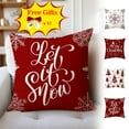 thumbnail image 1 of Antqov Christmas Pillow Covers 18x18" Soft Cushion Covers Christmas Decoration Holiday Decor Printed Throw Pillow Case for Sofa Couch Christmas Office Bedroom Decorations, 1 of 6