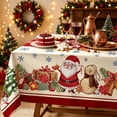 thumbnail image 1 of Antqov Christmas Table Cloth 55x70" Rectangle Winter Holiday Christmas Tablecloth Waterproof Table Cover for Party Picnic Dinner Home Decor, 1 of 6