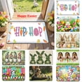 thumbnail image 1 of Antqov Easter Doormat Soft Easter Bunny Welcome Door Mat 16x24" Non Slip Spring Floor Mat for Indoor Outdoor Porch Home Bathroom Decor, 1 of 7