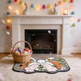 thumbnail image 1 of Antqov Easter Rugs 16x24" Soft Spring Bunny Floor Mats Bath Rugs Non Slip Washable Door Mat for Bedroom Living Room Home Decor, 1 of 6