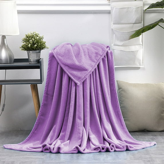 Antqov Fleece Throw Blankets, 39x59" Super Soft Flannel Cozy Blankets for Adults, Washable Lightweight Blanket for Couch Sofa Bed Office Supplies, Colorful Warm Blankets for All Season