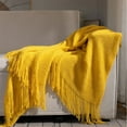 thumbnail image 1 of Antqov Fringe Throw Blanket, Lightweight Cover Blanket Soft Cozy Air Conditioner Blankets for Bed Sofa Chair Supplies Gifts, 1 of 6