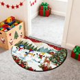 thumbnail image 1 of Antqov Half Round Doormat 16x24" Non-Slip Christmas Rug Holiday Door Mats Entryway Floor Rugs Indoor for Kitchen Living Room Bathroom Supplies, 1 of 6