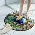 thumbnail image 1 of Antqov Half Round Doormat 16x24" Non-Slip Washable Semi Circle Rug Soft Bath Mats Mini Area Rugs for Indoor Outdoor Entrance Kitchen Bathroom Patio Home Floor Rug, 1 of 6