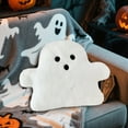 thumbnail image 1 of Antqov Halloween Ghost, Velvet Ghost Shaped Throw Pillow for Halloween Decorations, Cute Halloween Pillow for Halloween Indoor Living Room Couch Sofa Bed Decorations, 1 of 6